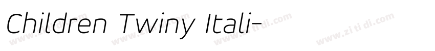 Children Twiny Itali字体转换